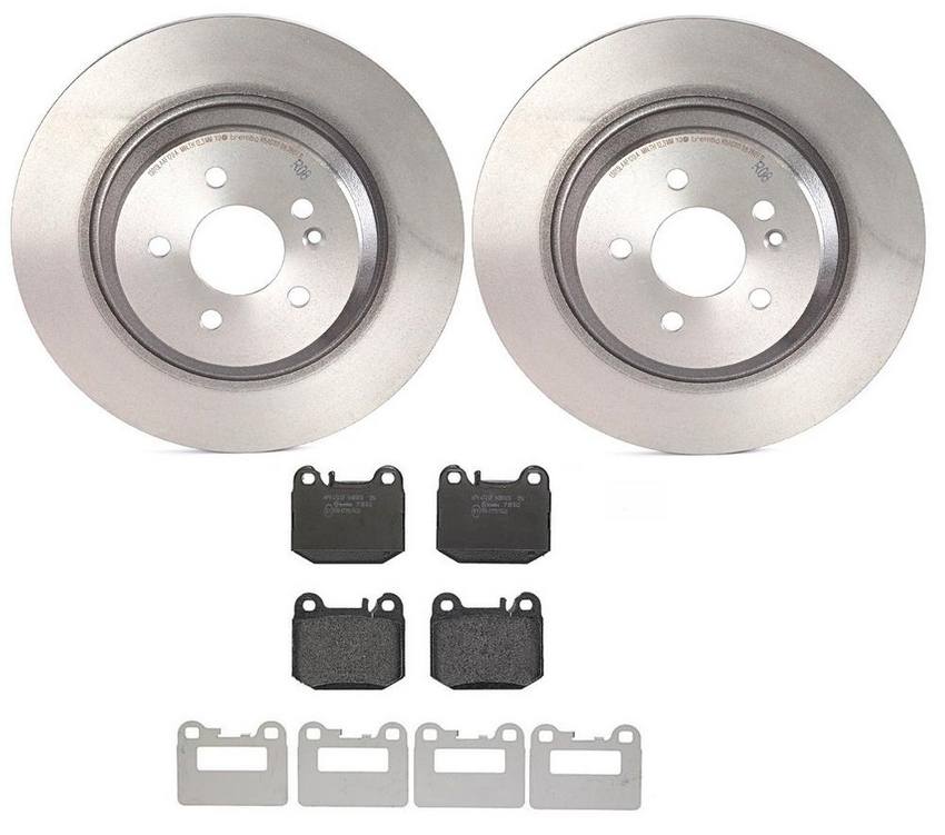 Mercedes Brembo Brakes Kit - Pads and Rotors Rear (331mm) (Low-Met) 163420112041 - Brembo 2860350KIT